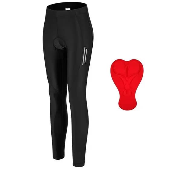 Calça Ciclismo Refletivo C/ Forro Espuma Bolso Zíper Bike Uv