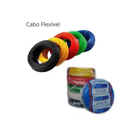 Cabo Flexivel 750V *VOLTFLEX* Cores 1,50mm - Rolo de 100 metros