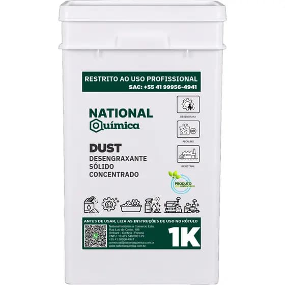 Desengraxante em Pó 1 kg Dust National Química