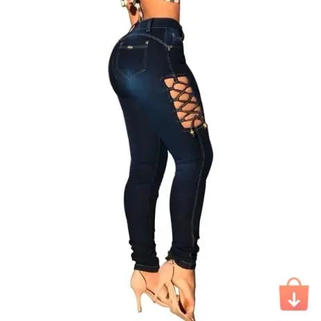 Calça Jean Abertura Coxa Levanta Bumbum Modeladora