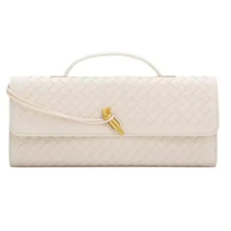 Bolsa Feminina Baguette – Ombro Único / Crossbody (Branca)