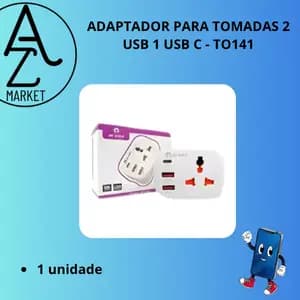 ADAPTADOR PARA TOMADAS 2 USB 1 USB C - TO141