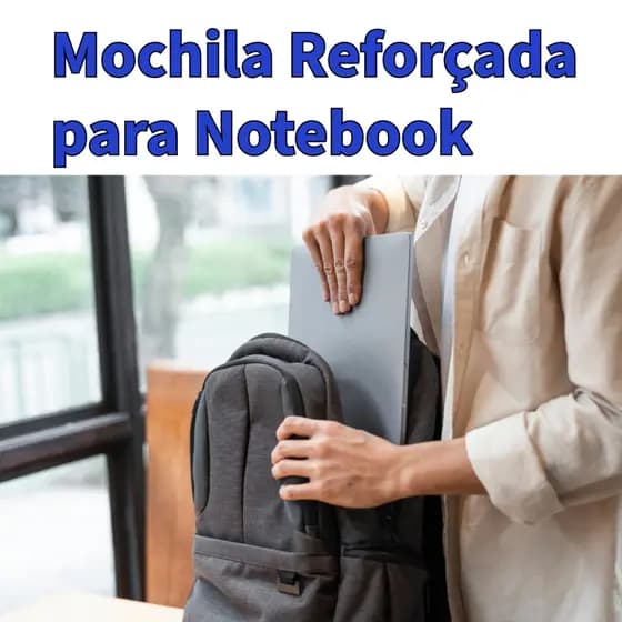 Mochila Notebook Reforçada Escolar Faculdade Qualidade Bolsa Alça com Aço