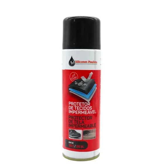 Impermeabilizante para Tecidos Silicone Paulista 300ml Spray Proteção Contra Água, Manchas e Sujeira