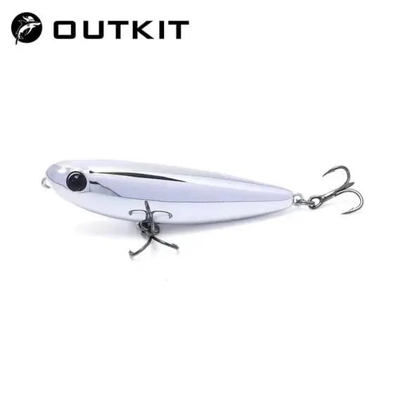 OUTKIT Isca De Pesca Flutuante Lápis StickBait 4.5/2.8g Wobblers Topwater Crankbait Iscas Artificiais Fundição Longa Dur