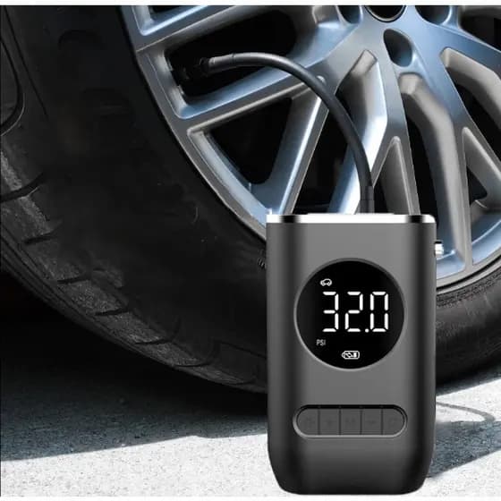 Calibrador Compressor Digital Portátil Sem Fio Pneu Carro Bike Pneu Mucho Ar Pneu Murcho Bicicleta