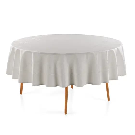 TOALHA DE MESA SEMPRE LIMPA AMARIS REDONDA 6 LUGARES