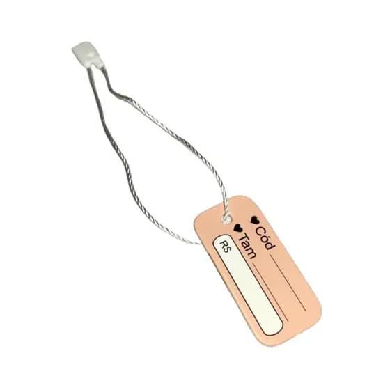 Mini Tag para roupas + Lacre de autenticidade/ segurança com 100 peças