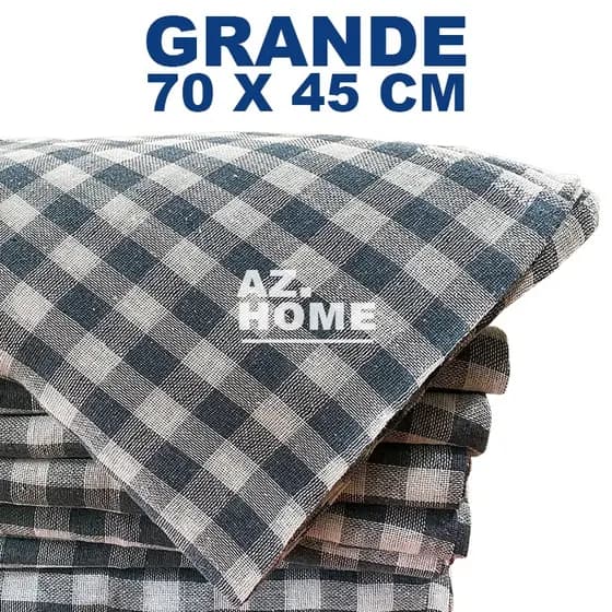5 Pano De Chão grande Xadrez Tamanho Grande 70x45 saco duplo pano de limpeza algodão