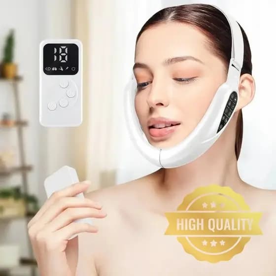Moldar O Rosto Em V, Massageador Facial Eletrico, Massageador De Pescoço E Redutor KA-2220 Facial De Papada E Rugas