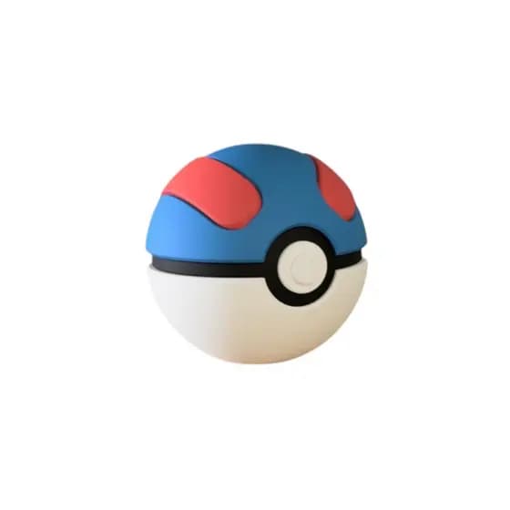 Pokebola De Captura Pokémon Great Ball Azul
