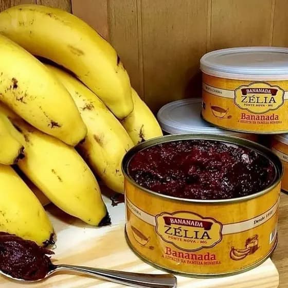 Doce de Banana Bananada Zélia Mineira Cremosa - Lata 400g