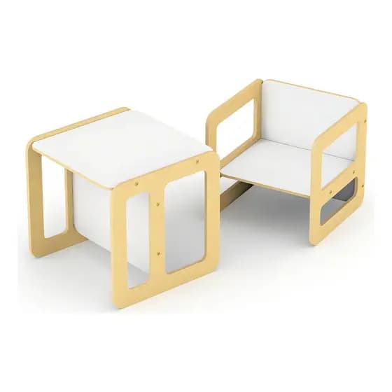 Conjunto Mesa e Cadeira Cubo Montessoriana 923 Junges