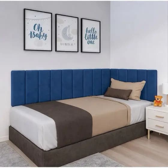 Cabeceira Premium Estofada Em L Cama Box 45x20cm Modular- Todos os Tamanhos ENVIO IMEDIATO
