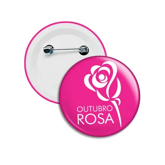 botton outubro rosa broches passeata