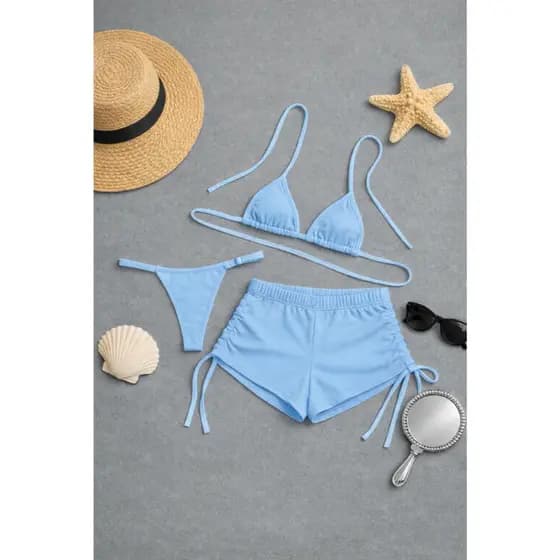 BIQUINI FEMININO ESTILO VERÃO COM SHORT