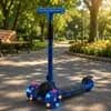 😘🙌😍Patinete Infantil 3 Rodas e com Luz LED - Azul, Patinete Menino, ❤️