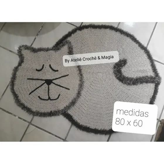 Tapete de Crochê Decoração quarto entrada