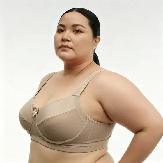 Sutiã Plus Size Alça de Espuma Sem Bojo Com Aro Extra Grande Tamanhos 58 60 62 64 66