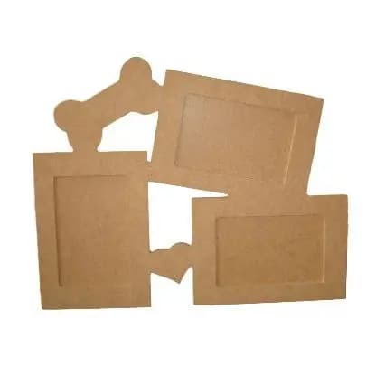 Quadros Para Fotos Cachorro em MDF Cru - 10 unidades