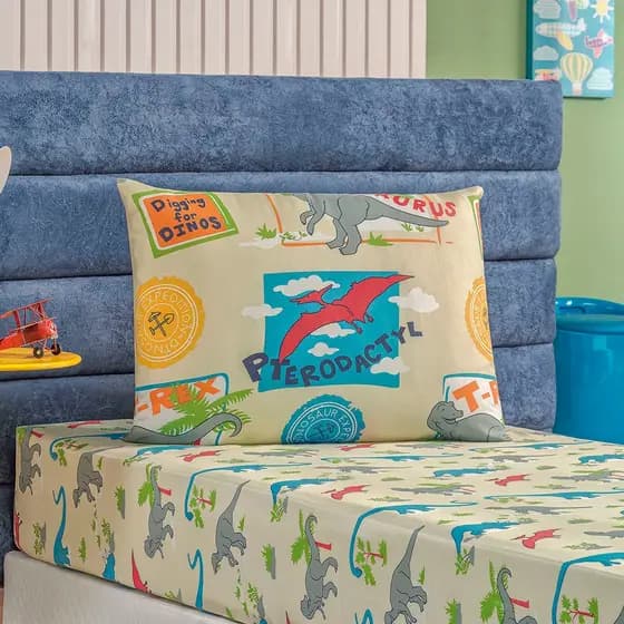 Jogo de Lençol Infantil Cama SOLTEIRO 2 Peças Estampado