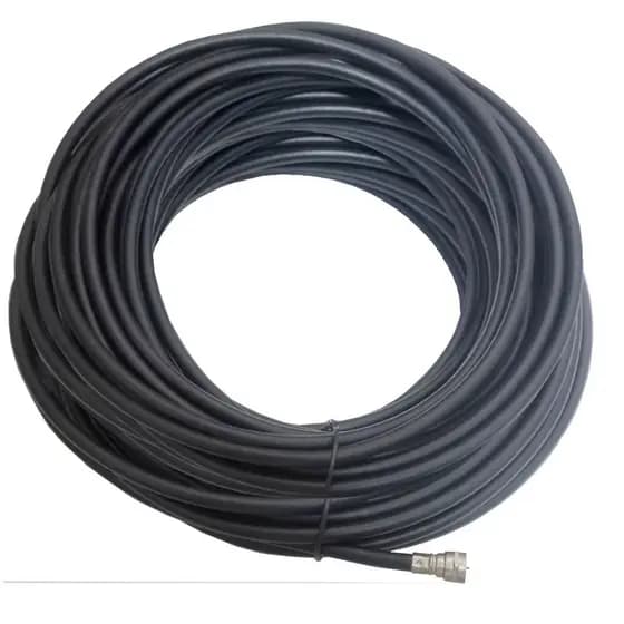 Cabo Coaxial para Antena de Tv 15 mts - com conector nas duas pontas - Pronto para uso