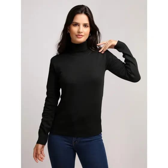 Blusa De Frio Cacharrel Feminina Gola Alta Trico2024