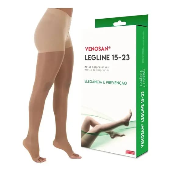 Meia Calça Venosan Legline Compressão 15-23 Pé FECHADO