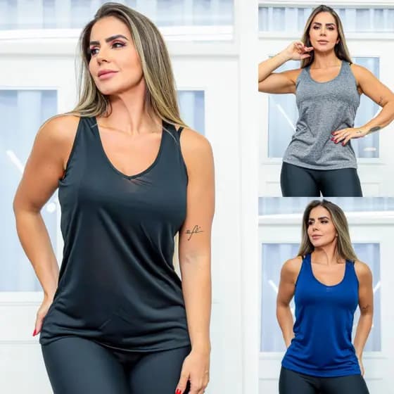 Regata Camiseta Academia Fitness Dry Fit Secagem Rápida Toque Suave Conforto Moda Verão Promoção