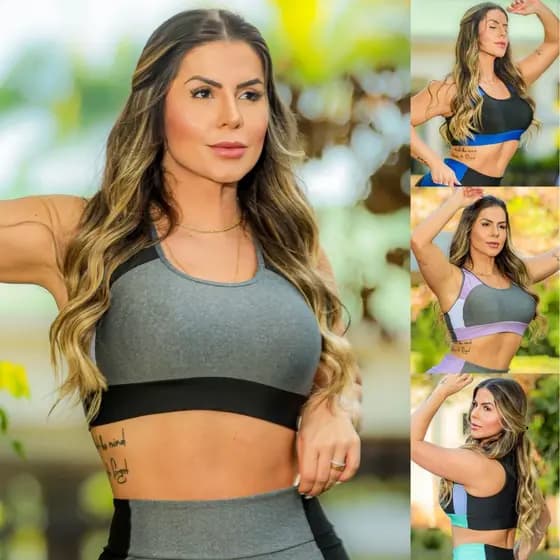 Cropped Academia Fitness sem Bojo Corrida Caminhada Estilo Nadador Estiloso e Confortável Promoção
