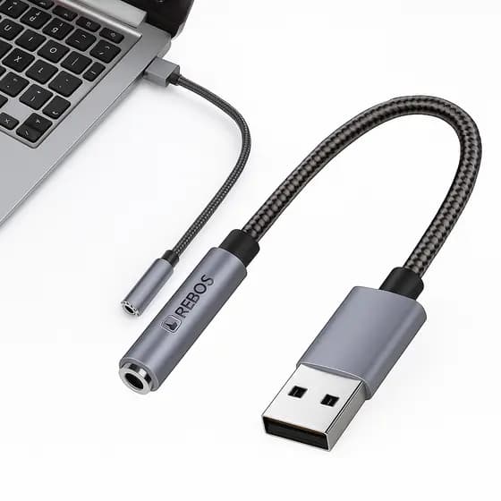 Placa De Som Adaptador Usb P2 Fone Microfone Pc Notebook