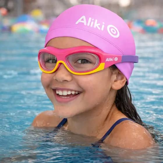 KIT ÓCULOS DE NATAÇÃO INFANTIL+TOUCA PU- PAIDI OFICIAL ALÍKI