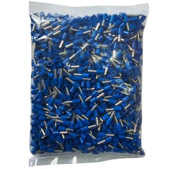 100 Peças Terminal Tubular Simples 2,5mm