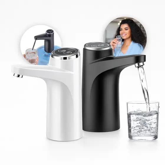 Bomba Elétrica Recarregável USB Automática Para Galão De Água Portátil Filtro Dispenser 5/10/20L