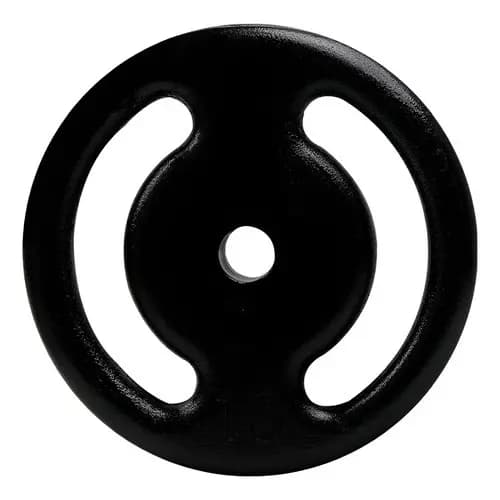 Anilha 3kg Pintada Preta Vazada 28mm