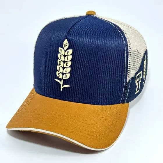 Boné Texas Field Original Trucker Americano de Tela Respirável Confortável Estilo Country Agro Rural