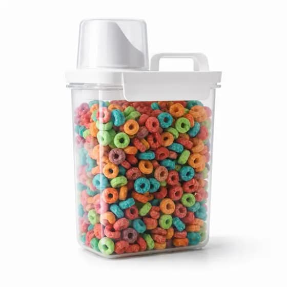 Pote Hermético Dispenser Hermético com Dosador para Alimentos Cereais Grãos Produtos de limpeza 1LT