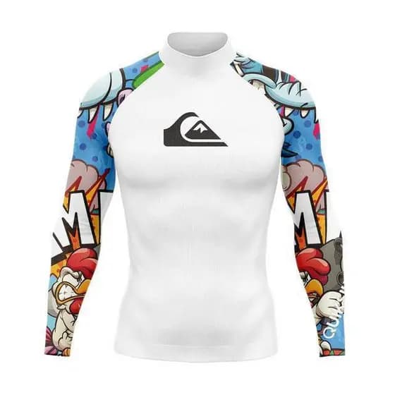 2026 Camisas Masculinas De Manga Comprida Para Surf Rashguards Roupa De Banho Praia Com Proteção Uv Venda Limitada