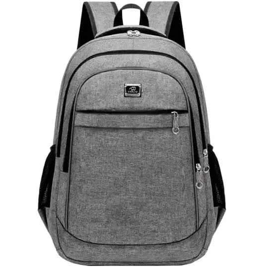 Mochila Bolsa Viagem Resistente Coreana Masculina Feminina Colorida Cinza
