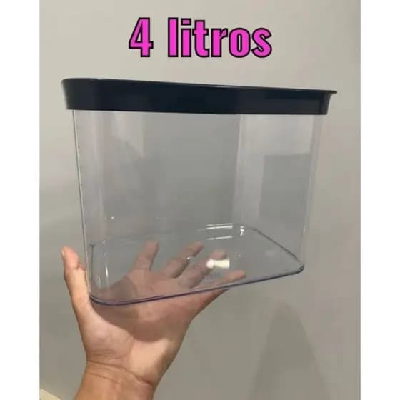 Pote de Arroz / Pote Hermético / Pote grande com tampa de vedação