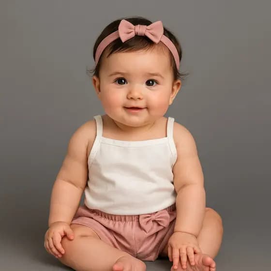 Conjunto de Bebê Menina Verão Calor Blogueirinha Mesversário 9 a 12 Meses