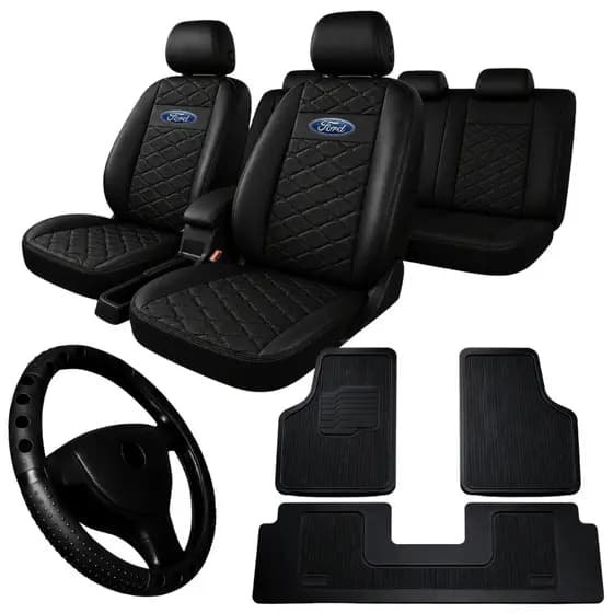 Capa de Banco de Carro Ford Fusion Couro Grosso Automotivo Impermeável Tapete
