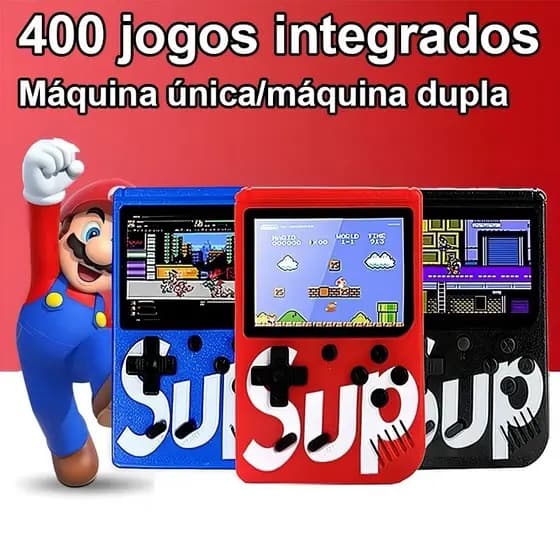 Video Game Sup Game Box 400 Jogos Em 1 Portátil Jogos Antigos