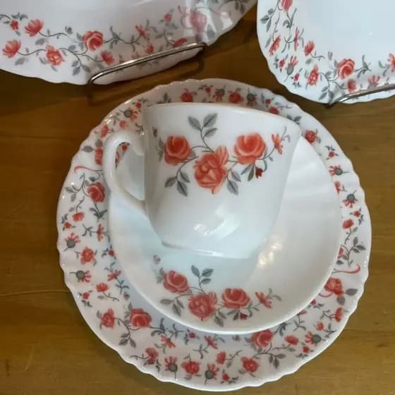 Aparelho De Jantar 20 PCs Moderno Lançamento Florido