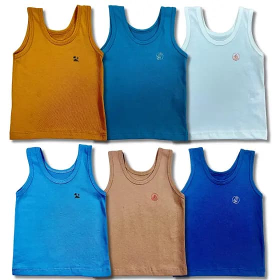 Camisetas Regatas Bebê Masculino Kit 3 Peças Blusa Verão Infantil Menino Roupa Calor Tam 1 2 3