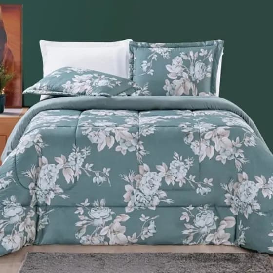 EDREDOM CASAL DUPLA FACE AVULSO ESTAMPADO