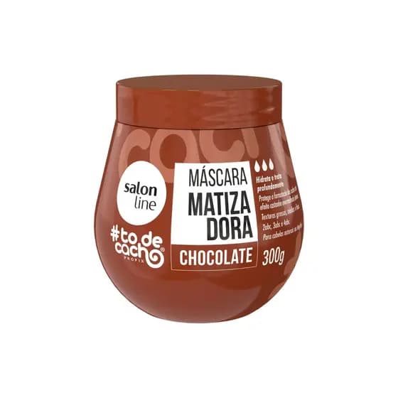 Máscara Matizadora Chocolate 300g - Salon Line