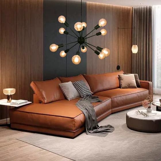 Lustre Pendente Átomo 12 Braços Decorativo Sala Promoção