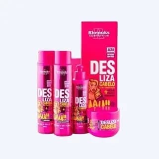6 Kit Capilar Desliza Cabelo |C/ 4 Itens| Reduz O Volume Do Cabelo | Rhenuks