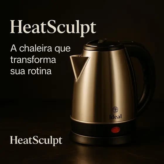 Chaleira Elétrica Inox 1.8L 1500W Desligamento Automático 220V